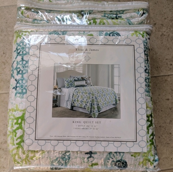 Elise And James Bedding King Size Quilt Set Poshmark